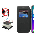Etui z klapką do iPhone 17, RFID Wallet MagSafe z ochroną aparatu, czarne