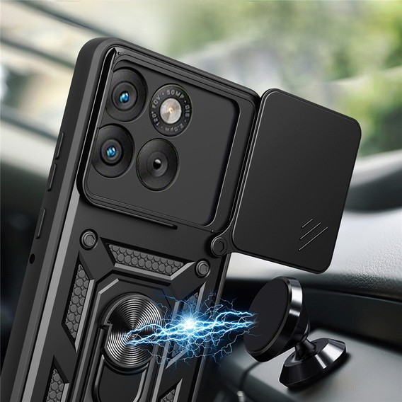 Etui pancerne do Motorola Edge 70, CamShield Slide, czarne