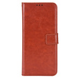 Etui z klapką do Infinix Note 12 5G, Crazy Horse Wallet, brązowe