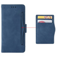 Etui z klapką do Vivo Y19s, Card Slot, granatowe