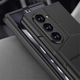 Etui do Samsung Galaxy Z Fold6 5G, GKK Card Holder Kickstand, czarne