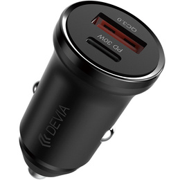 Devia Smart Mini – ładowarka samochodowa PD + QC 3.0 (30 W)