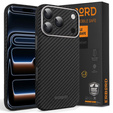 Etui do iPhone 17 Pro, ERBORD Full Kevlar, do MagSafe, czarne