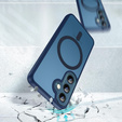 Etui do Samsung Galaxy S25 FE, do MagSafe, ERBORD Matt Case, granatowe