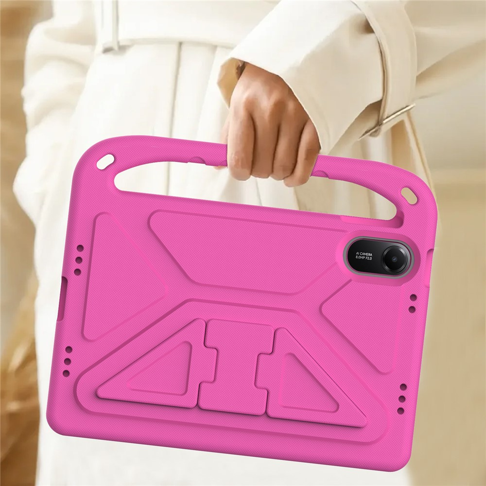Różowe etui dla dzieci do Xiaomi Redmi Pad 2 z wycięciami na porty i aparat