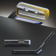 Etui do Samsung Galaxy Z Flip7 FE / Z Flip6, Tongate MECH Magsafe, niebieskie