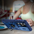 Etui do Samsung Galaxy S25 Ultra, KickStand Camera Lens, niebieskie
