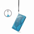 Etui z klapką do Samsung Galaxy A26 5G, Butterfly, niebieskie