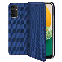 Etui do Samsung Galaxy A15 5G Smart Magnet, granatowe + Szkło 9H