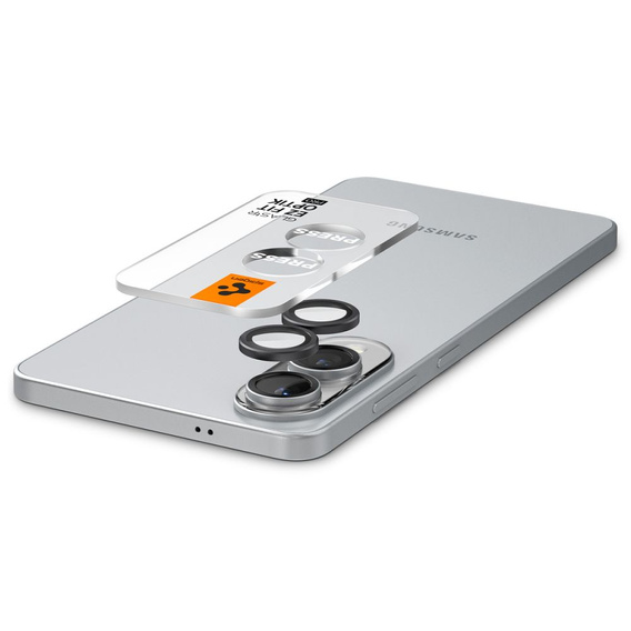 Osłona aparatu Spigen Optik Pro GLAS.tR EZ Fit do Samsung Galaxy S25 Edge – 2 sztuki, czarna