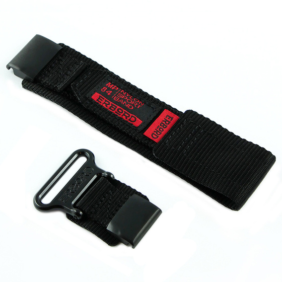 Pasek Nylonowy ERBORD MP84 Quickfit do Garmin Fenix 5/6/6 PRO/7 Forerunner 965/955/945, Czarny, Rozmiar M/L