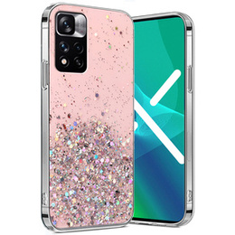 Etui do Xiaomi Redmi Note 11 Pro 4G/5G, Glittery, różowe
