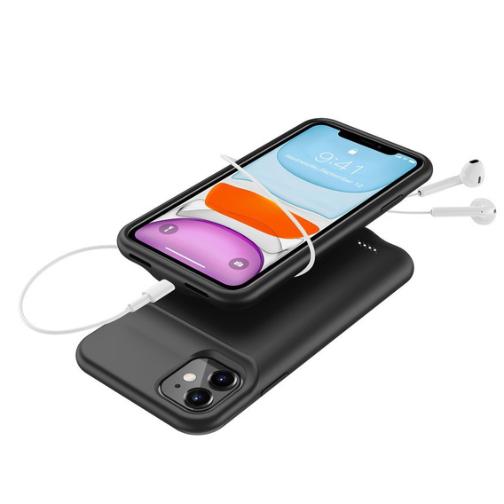 Etui z Baterią 6500mAh do iPhone 11, Czarne