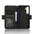 Etui z klapką do Samsung Galaxy S25 FE, Card Slot, czarne