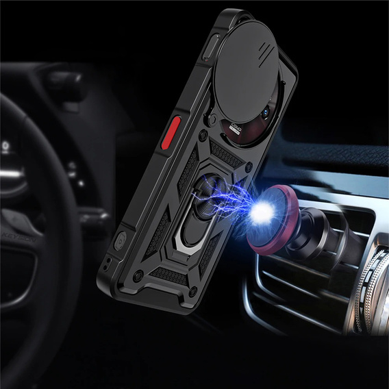 Etui pancerne do Nubia Focus Pro 5G, CamShield Slide, czarne