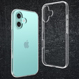 Etui do iPhone 16, ERBORD Slim, przezroczyste + Szkło 9H