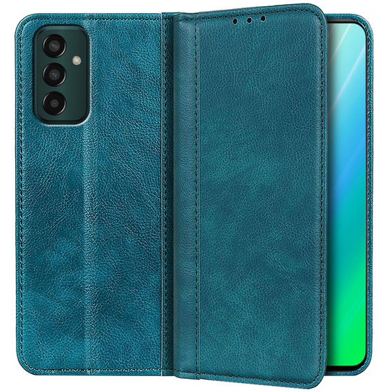 Etui do Samsung Galaxy M13 4G, Wallet Litchi Leather, zielone