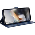 Etui z klapką do Motorola Moto G56 5G, Wallet Rhombus, niebieskie