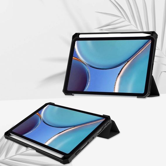 Etui do iPad mini 8.3" 2024/2021 (7/6 gen.), z podstawką z miejscem na rysik, czarne
