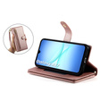Etui z klapką do Samsung Galaxy A17 5G, Wallet Zipper Pocket, różowe