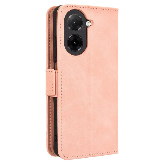 Etui z klapką do Xiaomi Redmi A5, Card Slot, różowe