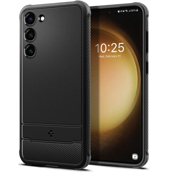 OUTLET Etui Spigen do Samsung Galaxy S23, Rugged Armor, czarne