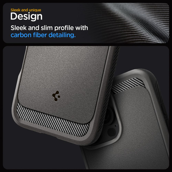 Etui Spigen Rugged Armor Mag MagSafe do iPhone 16 Pro – kolor Grey