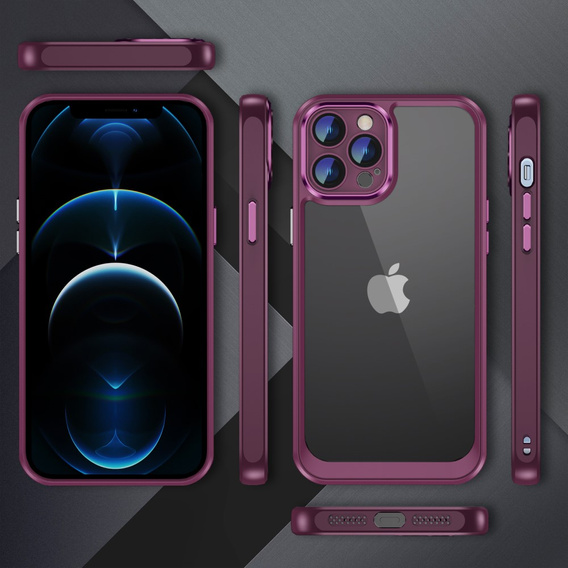 Etui do iPhone 12 Pro Max, ERBORD Impact Guard, bordowe