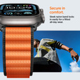 Pasek Spigen WBF1 Band do Apple Watch 8/9/10/11/SE/Ultra 1/2 (44/45/46/49 mm) – Black / Orange