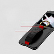 Etui GKK do Samsung Galaxy Z Flip7 FE / Z Flip6, Ring Holder, z paskiem, czarne