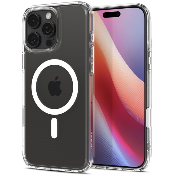 Etui z MagSafe Spigen do iPhone 16 Pro Max, Ultra Hybrid "T", Przezroczyste