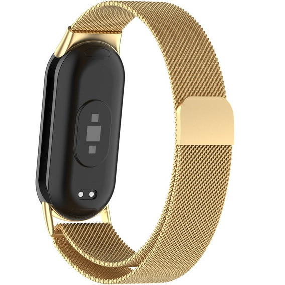 Pasek Bransoleta Milanese do Xiaomi Smart Band 10 / 9 / 8, Złoty
