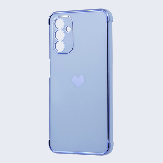 Etui do Samsung Galaxy A13 5G, Electro heart, niebieskie