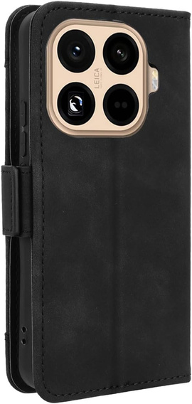 Etui z klapką do Xiaomi 15T Pro, Card Slot, czarne