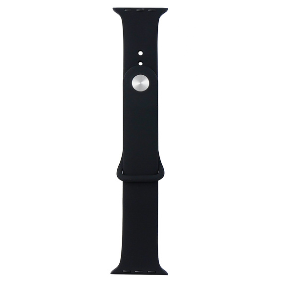 Pasek Silikonowy do Apple Watch 1/2/3/4/5/6/7/8/9/10/11/SE Ultra 1/2/3 42/44/45/46/49mm, Czarny
