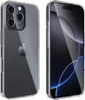 Etui do iPhone 16 Pro Max, ERBORD Slim, przezroczyste + Szkło 9H
