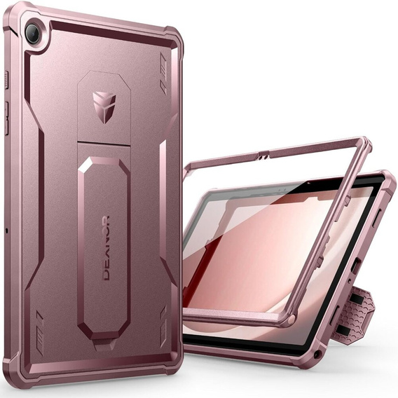Etui pancerne do Galaxy Tab A9+ Plus, Dexnor Full Body, różowe
