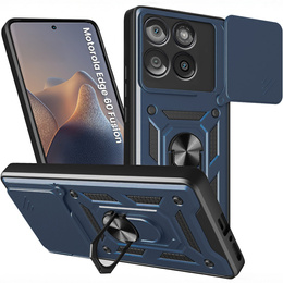 Etui pancerne do Motorola Edge 60 / 60 Fusion, CamShield Slide, niebieskie