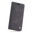 Etui CASEME do Huawei P30 Pro, Leather Wallet Case, czarne
