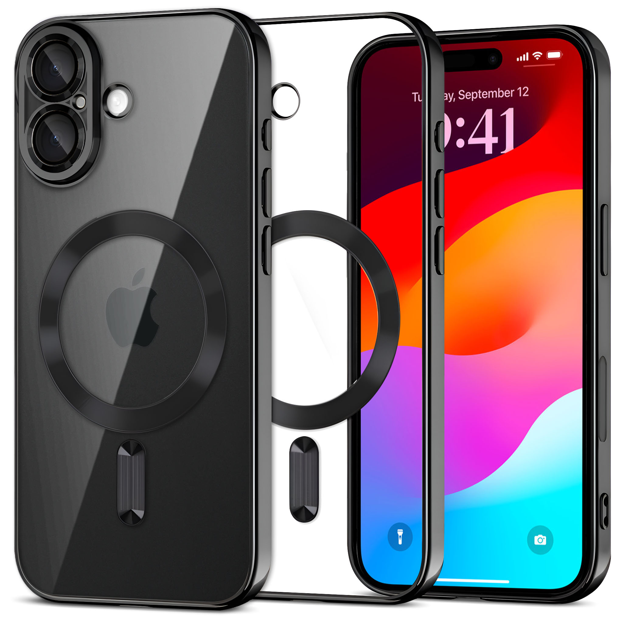 Etui do iPhone 17, Electro MagSafe, czarne
