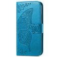 Etui z klapką do Samsung Galaxy A16 / A16 5G, Butterfly, niebieskie