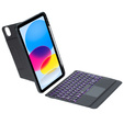 Etui z klawiaturą Bluetooth i touchpadem do iPad 11" 2025 A16 (11 gen.) / iPad 10.9" 2022 (10 gen.) – czarne