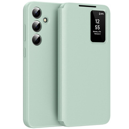 Etui do Samsung Galaxy A56 5G – Smart View z kieszenią na kartę, zielone