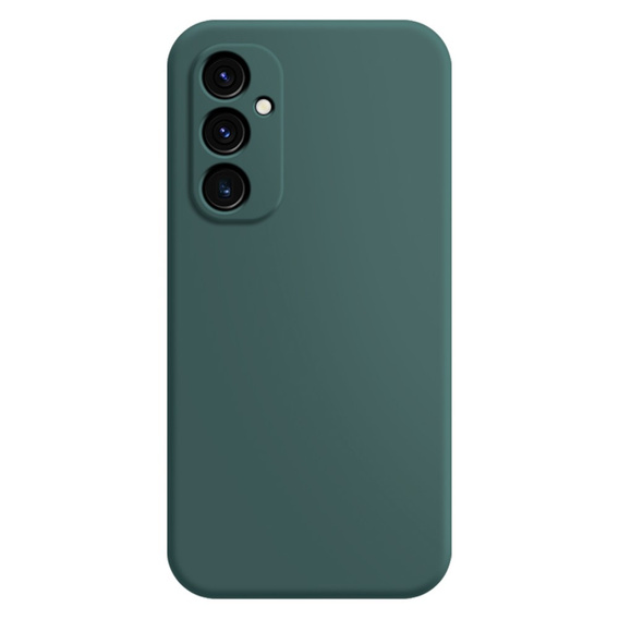 Etui do Samsung Galaxy M55 5G, Silicone Lite, ciemnozielone