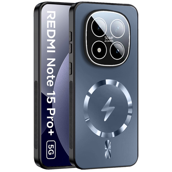 Etui ochronne do Xiaomi Redmi Note 15 Pro Plus 5G / Poco M8 Pro 5G, do MagSafe, granatowe