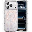 Etui do iPhone 17 Pro, Laser Flower, do MagSafe, Geranium