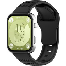 Pasek Silikonowy do Huawei Watch Fit 4 / 4 Pro / 3, Czarny