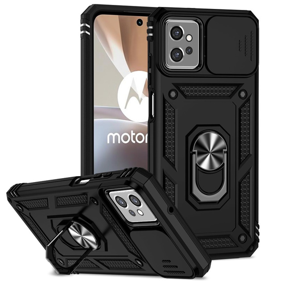 Etui pancerne do Motorola Moto G32, CamShield Slide, czarne