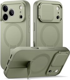 Etui do iPhone 17 Pro, Suritch Shockproof, do MagSafe – zielone