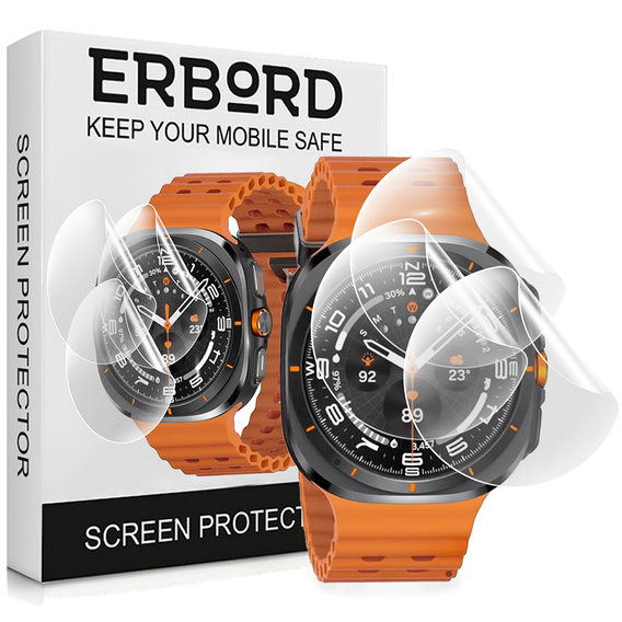 3x Folia Hydrożelowa ERBORD do Samsung Galaxy Watch Ultra 47mm (2025 / 2024)